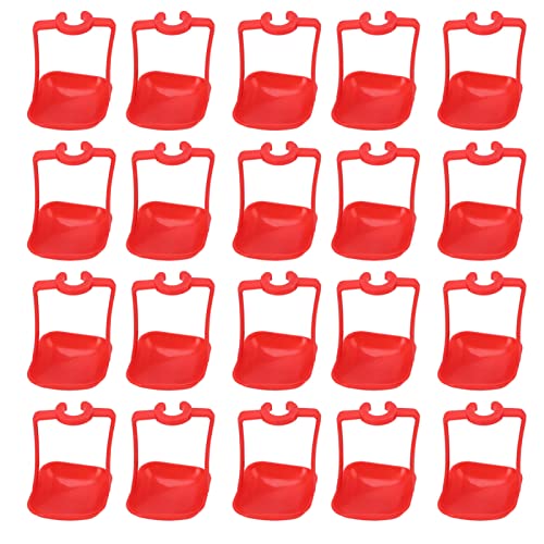 Jerliflyer 20pcs Hühnchen Automatische Waterer -Tassen Proof Helle Farbe Hühnchen -Trinkbecher für Farm- und Geflügel -Wasserer -Tassen für Geflügel (-3111220265611) von Jerliflyer