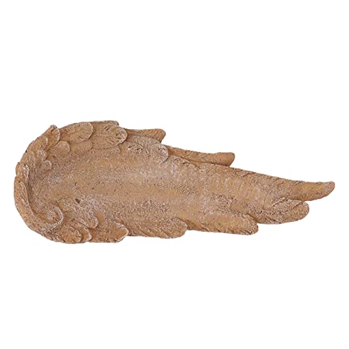 Jerliflyer Angel Wings Pet Tombstone Personalizado DIY Pet Memorial Stone Marker para Gatos y Perros Pet Memorial Stone (Amarillo arenoso) von Jerliflyer