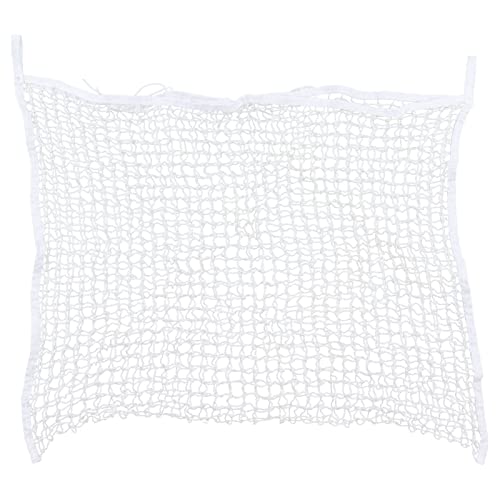 Jerliflyer Hay Net Bag PE Woven Rope Mesh Hole Bag, Horses Slow Feeder Forage Storage Pouch, White PE Woven Rope Mesh Bag (120x90cm / 47.2x35.4in) von Jerliflyer