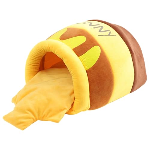 Cat Bed | Kitten Bed Cat Tent | Self-Warming Pet Pad | Thermal Cat and Dog Bed Mat | Semi-Enclosed Honeypot | Pet Bed Cute Cat Cave | Warm Cave Nest Sleeping Bed for Cats Small Dogs von Jeruytgh