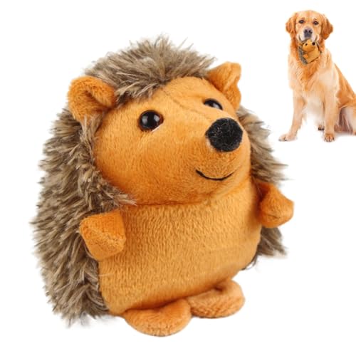 Jeruytgh Dog Teether Toy | Hedgehog Dog Toy | Plush Dog Toy | Interactive Dog Toy | Small Pet Stuffed Animal | Cute Plush Toy Interactive Toy Soft Dog Teether Pet Toys Supplies for Chewing Biting von Jeruytgh