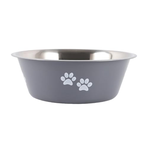 Food Bowl | Pet Food Bowl | Silicone Non-Slip Bowl | Large Dog Bowls | Dog Feeding Dish | Stainless Steel Dog Bowls for Large Dogs Indoor High Capacity Metal Cat Food Bowls von Jeruytgh