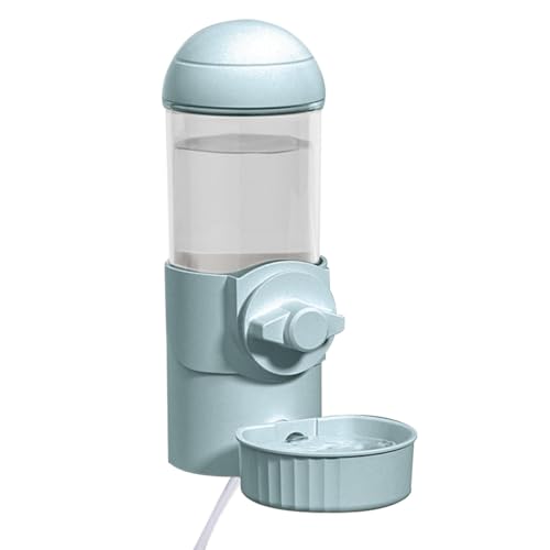 Hunde-Wasserflaschenspender, beheizte Wasserflasche, Haustier-Getränke-Futterstation, 500 ml Haustier-Getränkespender, Siphon-Wasserflasche, einzigartiges hängendes Design und einfache Installation von Jeruytgh