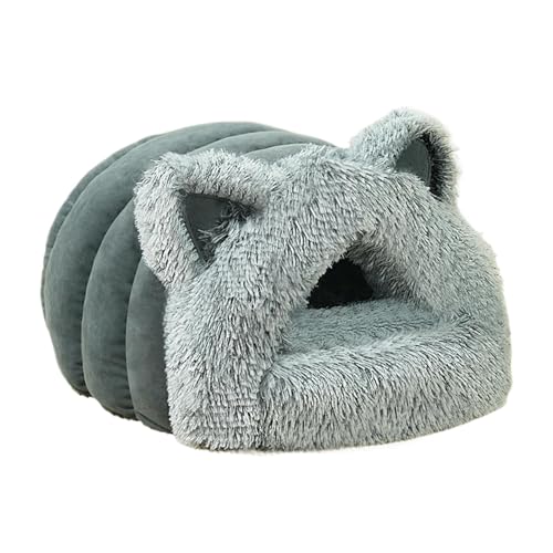 Indoor Cat House | Cat Bed Cave | Cat Ears Cat Bed | Plush Cat Cave | Cat Bed House | Indoor Cats House Comfort Cats Hideaway for Cats Small Dog Winter Use Home von Jeruytgh