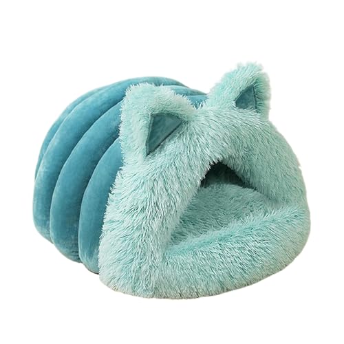 Indoor Cat House | Cat Bed Cave | Cat Ears Cat Bed | Plush Cat Cave | Cat Bed House | Indoor Cats House Comfort Cats Hideaway for Cats Small Dog Winter Use Home von Jeruytgh