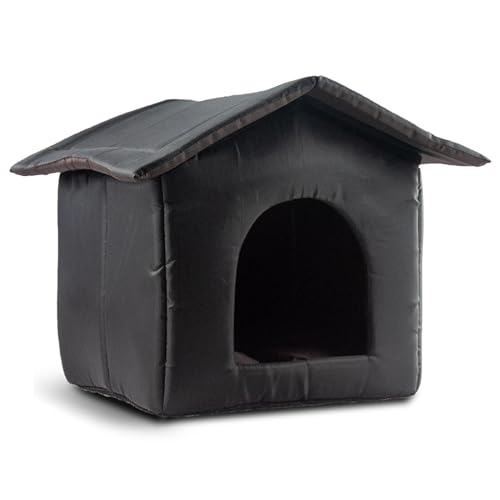 Jeruytgh Katzenhaus für draußen, Katzenunterschlupf für draußen - Coldproof Condo Warmes Welpenbett | Haustier-Schlafhaus, Winterzubehör für streunende Katzen, Outdoor-Katzen, Wildkatzen von Jeruytgh