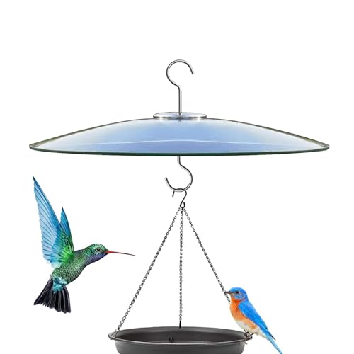 Jeruytgh Keeps Feeder Dry | Bird Feeder Baffle | Garden Bird Feeding | Feeder Protection Cover | Feeding Supplies | Hummingbird Feeding House Guard for Outdoor Use Includes Hooks Keeps Feeder Dry von Jeruytgh