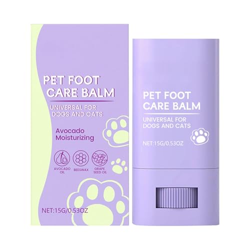 Jeruytgh Paw Pad Balm | Hundepfotenbalsam Stick | Pfoten-Feuchtigkeitscreme | rissige Pfoten-Reparatur-Balsam | Licksafe Hundecreme | Lecksicher und sicher für Haustiere von Jeruytgh