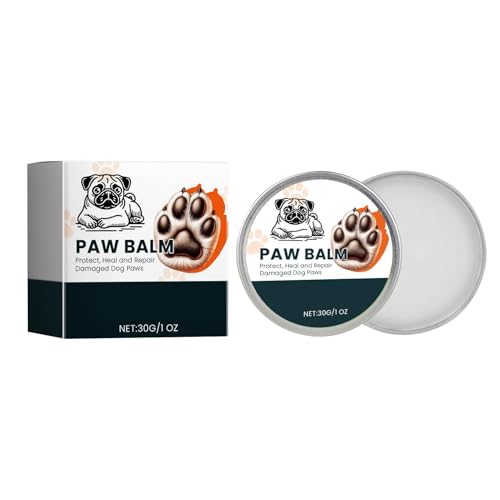 Jeruytgh Pets Paw Balm | Dogs & Cats Balm Balm | Natural Cat and Dog Paw Balm | Unscented Lick-Safe | Snout Soother Nourish Protection | Natural Balm for Moisturizes Dry Noses and Paws von Jeruytgh