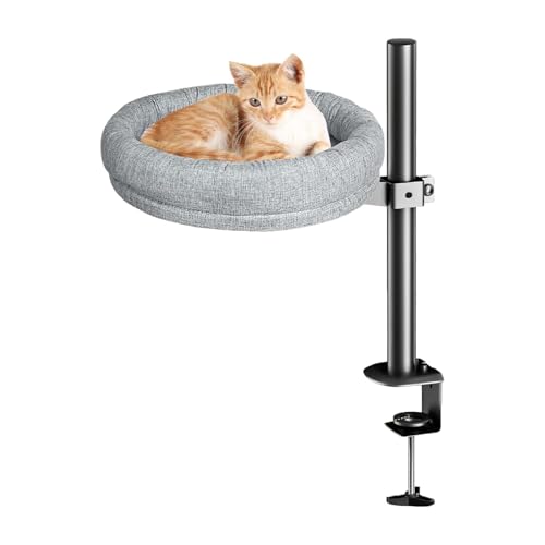 Jeruytgh Tabletop Cat Bed | Cat Desk Bed | Comfortable Kitten Furniture | Desktop Kitten Bed | Dorm Cat Bed | Comfortable Tabletop Kitten Bed with Easy Installation Shelf for Study Room Dorm von Jeruytgh