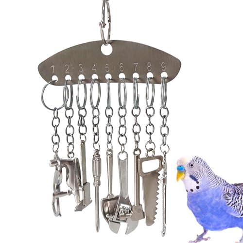 Jeruytgh Vogelglockenspielzeug, Vogelkäfigspielzeug Glocken | Lovebirds Swing Bells Spielzeug,Papageienspielzeug, Vogelkäfig-Kauspielzeug für kleine und mittelgroße Sittiche, Nymphensittiche von Jeruytgh