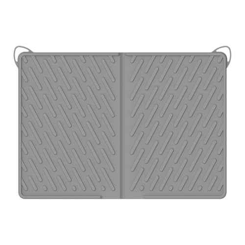 Katzenklo Matte, Katzenbox Bodenpolster, waschbare Futtermatte, wasserdicht, kratzfest, Silikonmaterial, 61 x 43 cm, für Inneneck-Futterbereich, Futter- und Wasserspritzschutz Katzenklo Matte, Katzenbox Bodenpolster, waschbare Futtermatte, wasserdicht, kratzfest, Silikonmaterial, 61 x 43 cm, für Inneneck-Futterbereich, Futter- und Wasserspritzschutz von Jeruytgh