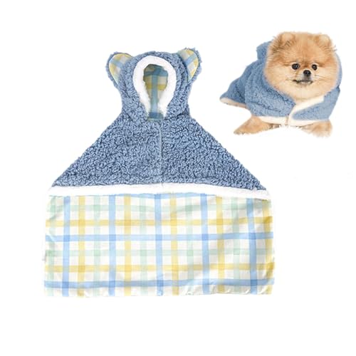 Pet Cape Blanket | Small Pet Blanket | Cute Cape Blanket | Thicken Pet Blanket | Dog Coat with Hat | Soft Dog Winter Coat with Hat Kitten Thicken Cloak Blanket for Small Medium Dogs and Cats von Jeruytgh