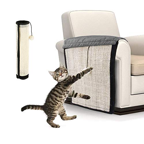 Jetcloud 42 x 30 cm Kratzmatte für Katzen, aus Sisal, Schutz für Sofa, Sessel, Möbel, Wand, rutschfest, für Katzen und Hunde von Jetcloud