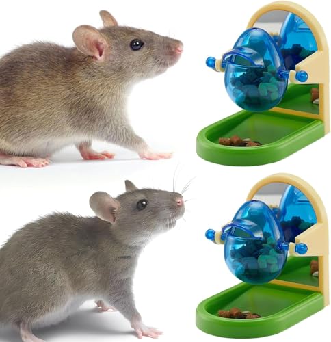 Rattenanreicherungsspielzeug, interaktives Futtersuchspielzeug für Ratten, Intelligenzwachstum, Rattenanreicherung, Puzzle-Spiele, Leckerli-Dosierung, langsamer Futterspender für Ratten, von Jevnd