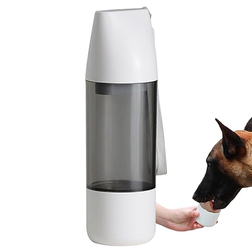 Haustier-Wasserflaschen, 2-in-1-Hundewasserflasche, 350 Ml Welpen-Wasserspender, Auslaufsicherer Wassernapf, Hundezubehör, Tragbarer Hunde-Wassernapf, Zusammenklappbarer Trinkfutterspender Für Haustie von Jextou