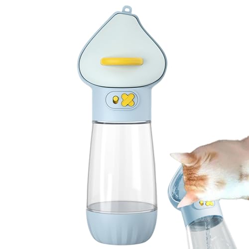 Hundewasserflasche – Reisewasserspender für Hunde | Tragbarer Wassernapf für Welpen | Multifunktionaler Trinkwasserbecher | Wasserspender für Haustiere mit Futterbehälter für Spaziergänge im Freien von Jextou