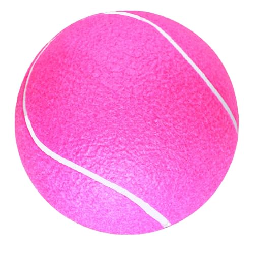 Jextou Aufblasbarer Tennisball – 8 Zoll aufblasbarer Tennisball | Aufblasbarer großer Gummi-Tennisball für Haustiere | Lustiger Signatur-Tennisball | Indoor-Outdoor-Trainings-Tennisbälle von Jextou