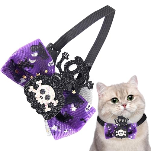 Jextou Feiertagskätzchenhalsband,Katzenhalsband Halloween,Weiche Kätzchenhalsbänder Katzenhalsband | Verstellbares Hundehalsband für Halloween-Partys, Weihnachtsfeiern von Jextou