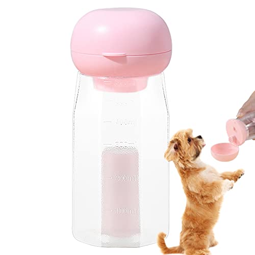 Jextou Hundewasserflasche, 600 ml Welpentrinkflasche, 21 OZ auslaufsichere Haustier-Reiseflasche, tragbare Hundetrinkflasche mit Trinkspender für Spaziergänge im Freien und Wandern von Jextou