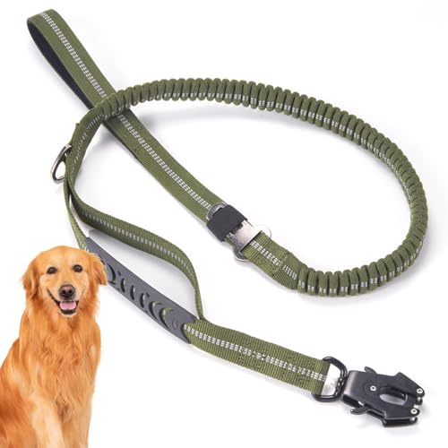 Jextou Leinen für Hunde,Hundeleinen Heavy Duty | 4,5 Fuß universelle robuste Welpenleine für Hunde,House für das Welpentraining, stoßdämpfende Dicke Hundeleinen, Bungee-Hundeleinen zum Spazierengehen von Jextou