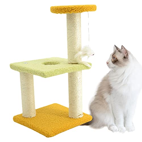 Moderner Kratzbaum, Moderner Katzenturm Für Hauskatzen, Mehrstufiger Moderner Katzenkletterspielturm Mit Hoher Sitzstange, Schützt Das Sofa Für Kleine Katzen Und Kätzchen von Jextou