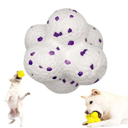 Jhbsou Mellow Dog Beruhigungsball, Beruhigungsbälle für Hunde, Mellow Großer Hundeball, Mellow Yellow Beruhigungsball, Mellow Dog Emotional Support Ball (Weißes Polygon) von Jhbsou