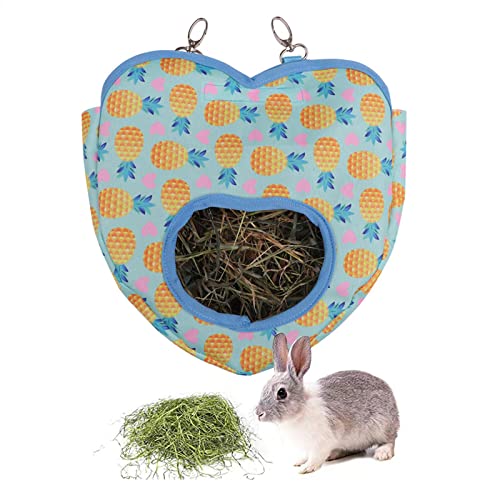 Futtertasche für Kaninchen, Heu, großes Fassungsvermögen, zum Aufhängen, für Kaninchen, Meerschweinchen, Chinchilla, Haustierschweinchen von JianbooDCH