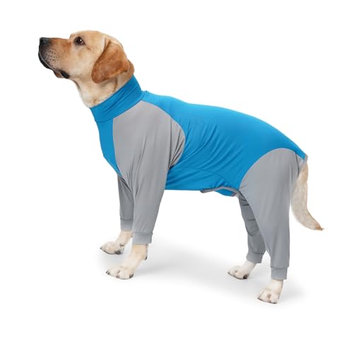 Hunde-Loungewear, 4-beiniger Hunde-Overall, Verhindert Haarausfall zu Hause (M) von Jiawu