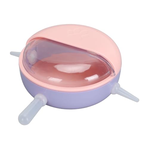 Jiawu Haustier-Stillgerät, Haustier-Milchschüssel, Wiederverwendbar, 5 Nippel für Kätzchen, Welpen (PINK) von Jiawu