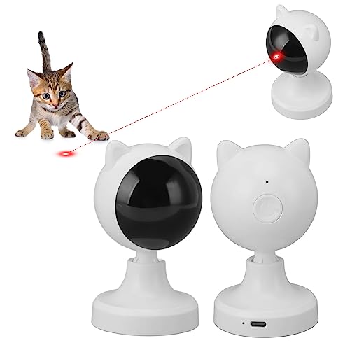 Jiawu Katzenspielzeug, USB-Bewegungsaktiviertes Katzenspielzeug, Automatisches Interaktives Katzenspielzeug für Katzen und Hunde Im Innenbereich, Integrierter Bewegungssensor von Jiawu