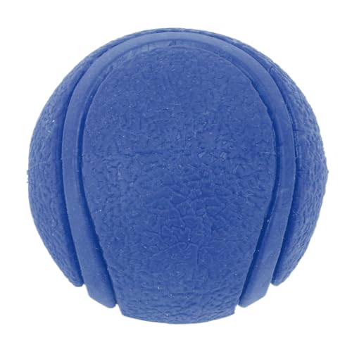 Jiawu Langlebiger Hundespielzeugball aus Gummi, Zahnreinigung, Interaktives Apportieren, Kauspielzeug für Welpen, Geeignet für Kleine/mittlere Hunde (Blue) von Jiawu