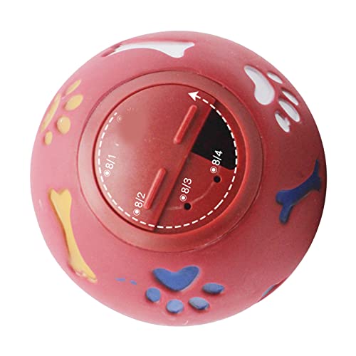 Jiawu Puppy Puzzle Kauball, Leckerli-Spenderball für Hunde, Attraktiv, Verstellbar, Fördert die Verdauung für den Innenbereich (M 11 cm/4,3 Zoll Durchmesser) von Jiawu