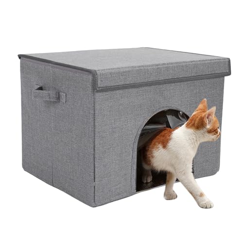 Kühlendes Katzenhaus, Faltbares Haustier-Kühlhaus, Outdoor-Katzenhaus Im Sommer, Hunde-Kühlhöhle mit Eisbeuteln, Haustier-Kühlunterstand für Draußen, Drinnen, Hund, Katze (1#) von Jiawu