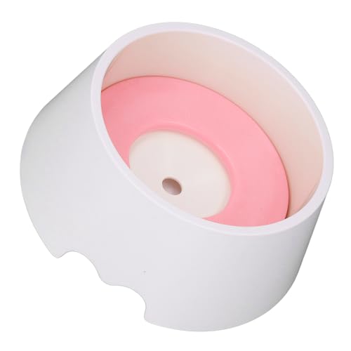 Langsamer Wasserspender für Haustiere, Langsamer Trinkwasserspender für Hunde, Abnehmbares Schwimmendes Tablett-Design, Spritzwassergeschützt, für Katzen (PINK) von Jiawu