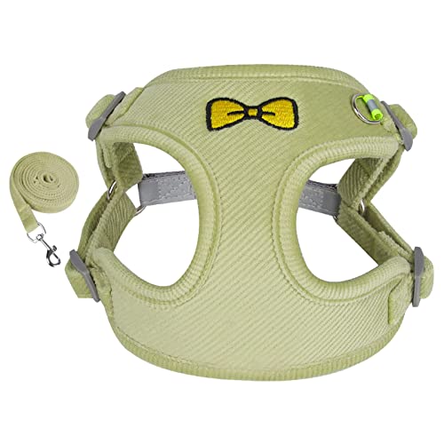 Jiawu Reflektierendes Hundegeschirr, Bequemer Stoff, Atmungsaktiv, 3D-Muster, Kleines Hundegeschirr, Exquisite Stickerei für Haustiere (L) von Jiawu