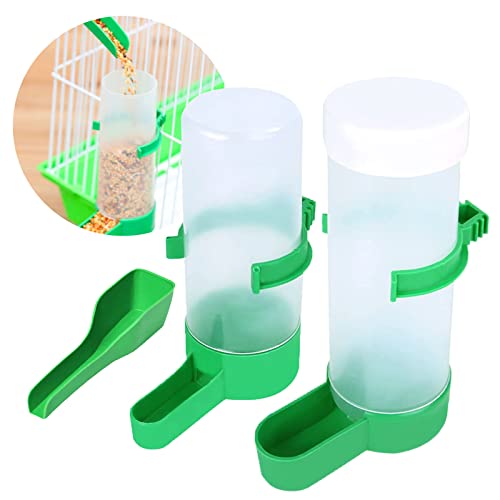 Jicyor 3 Stück Wasserspender utomatischer Trinkflaschen Vögel Kunststoff Clip Futternad Aufhängen Im Vogelkäfig für Pet Bird Parrot Pigeon Feeding Automatisches Trinkwasser von Jicyor