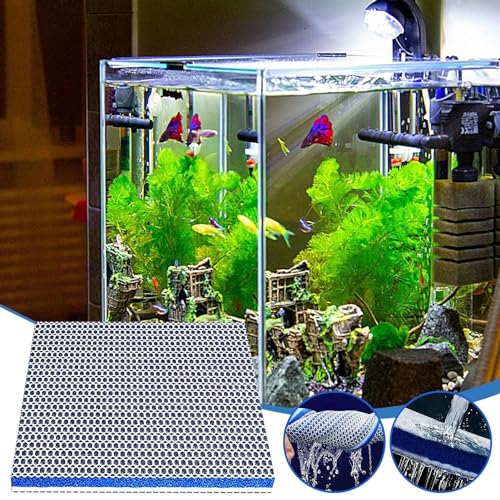 Aquarien Filter Pads Schwammpad, Biochemischer Schaumstofffilter, Schneidbar Waschbar Wiederverwendbar, Aquarium Filtermedien Filterschwamm Pad, 6D Aquarium-Filterschwamm Für Filtermedien Aquarium von Jiimhte