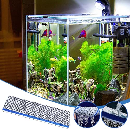 Aquarien Filter Pads Schwammpad, Biochemischer Schaumstofffilter, Schneidbar Waschbar Wiederverwendbar, Aquarium Filtermedien Filterschwamm Pad, 6D Aquarium-Filterschwamm Für Filtermedien Aquarium von Jiimhte