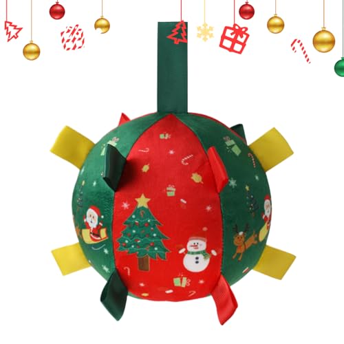 Jiimhte Hundebälle Für Starke Kauer,Weihnachts Plüsch Quietschball Hundekauspielzeug - Interaktives Kauspielzeug Für Kleine Mittelgroße Große Hunde Beschäftigungsförderndes Training Stimulation Innen Jiimhte Hundebälle Für Starke Kauer,Weihnachts Plüsch Quietschball Hundekauspielzeug - Interaktives Kauspielzeug Für Kleine Mittelgroße Große Hunde Beschäftigungsförderndes Training Stimulation Innen von Jiimhte