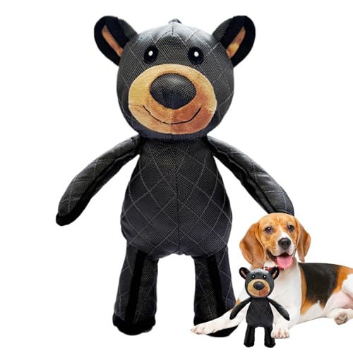 Jiimhte Hundespielzeug Unzerstörbar | Indestructible Robust Bear Dog Toys | Unbreakable Mighty Plüsch Bear Hundespielzeug Unkaputtbar Quietschendes | Robustes Interaktives Kauspielzeug Hunde von Jiimhte