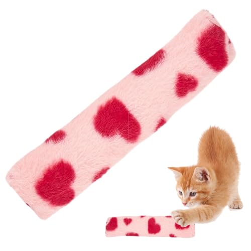 Jiimhte Katzenminze-Spielzeug für Katzen, Plüsch, beruhigendes Kauspielzeug, Kätzchen-Anreicherungsspiel mit Rasselpapier, Entlastungskissen für den Innenbereich, Kätzchen-Übung für Zähne von Jiimhte