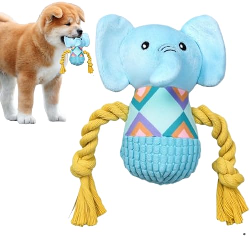 Jiimhte Kuschelelefant - Hundespielzeug Plüsch Elefant - Interaktive Beißpuppe für Welpen als Spielzeug gegen die tägliche Langeweile zur Beschäftigung für Innenräume, Außenbereiche Jiimhte Kuschelelefant - Hundespielzeug Plüsch Elefant - Interaktive Beißpuppe für Welpen als Spielzeug gegen die tägliche Langeweile zur Beschäftigung für Innenräume, Außenbereiche von Jiimhte