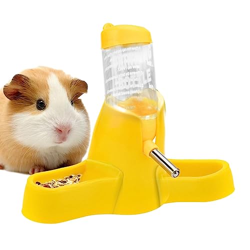Maus Wasserflasche,Automatische Futter- und Wasserflasche ohne Tropf für Kleintierkäfige | 80 ml Hamster-Wasserflasche, Wasserspender für Käfig Jikiaci von Jikiaci
