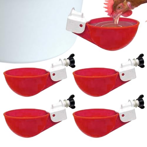 Automatische Geflügel-Bewässerungsbecher, 10er-Pack Geflügel-Tränkenäpfe, Wasserspender-Kit, Bewässerungsbecher, Langlebige Farm-Wasserbecher Für Hühner von Jildouf