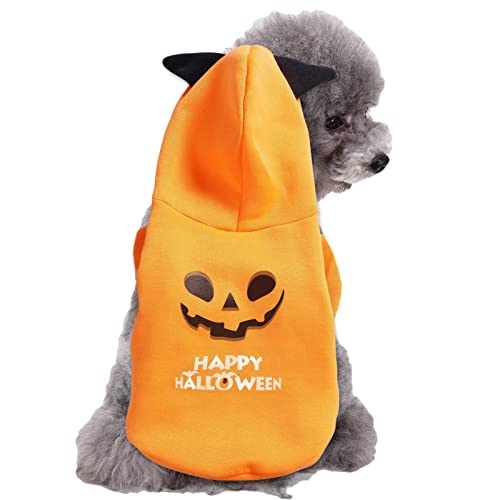 Halloween Hundehemd - Halloween Kostüm für Hunde - Hund Halloween Kürbis Kostüm Pet Hoodie Hund Pyjama Kleidung Kleidung Jildouf von Jildouf