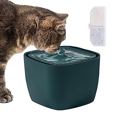 Haustierbrunnen | Haustierbrunnen für Hunde und Katzen, Wasserspender für Hunde 2,5 Liter, automatischer Haustierbrunnen mit intelligentem LED-Licht, Jildouf von Jildouf