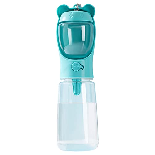 Hundewasserflasche, 500 ml Reisewasserflasche für Hunde, 2 in 1 Haustierfutterbehälter, tragbarer Haustier-Wasserspender, langlebige Hundewasserflasche für Spaziergänge, Wandern, Reisen, Katze, von Jildouf