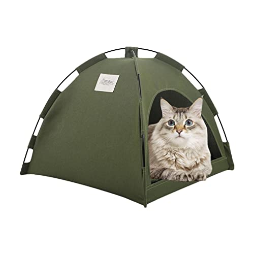 Hundezelthöhle - Faltbares Winterbett für Hunde - Cat Cave Bed Cat House Katzenzelt mit halb geschlossenen Kätzchenbetten Katzenhütte Kaninchen für kleine Hunde Jildouf von Jildouf