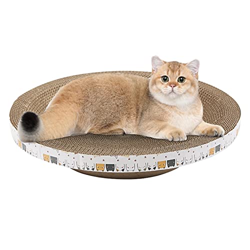 Karton Katzenkratzer, Hochdichter Langlebiger Schüsselförmiger Katzenkratzer, Karton Kratzbäume Kratzpads für Indoor Katzen Schlafen, Katzenkratzbaum Jildouf von Vanstart